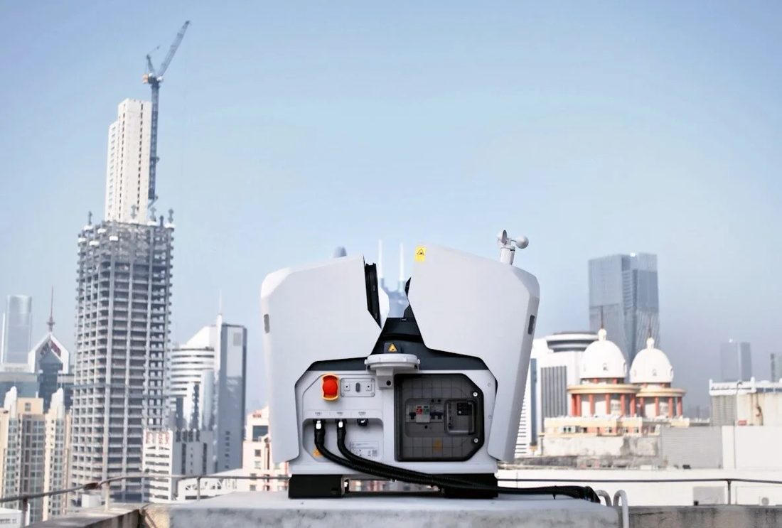 DJI Dock 3 installed on a rooftop